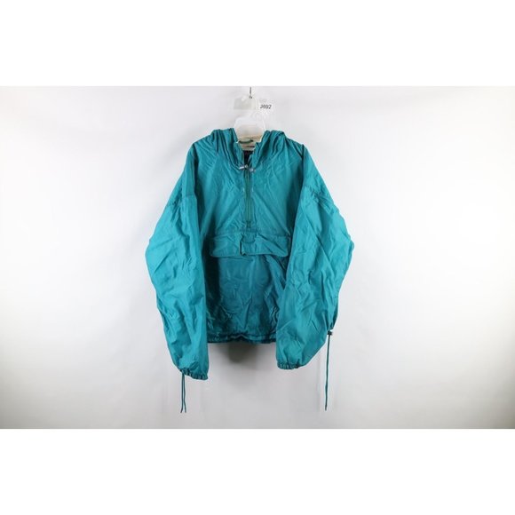 Lands' End Jackets & Coats Vintage 9s Lands End Mens Large Distressed Lined Hooded Anorak